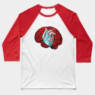 Brain&Heart Interactive Red&Blue Filter T-Shirt Baseball T-Shirt